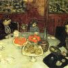 The Luncheon by Pierre Bonnard - Hand-Painted Oil Painting Reproduction 1 Hand-painted oil painting reproduction of The Luncheon (Le Déjeuner) by Pierre Bonnard, Intimist dining scene oil on canvas.