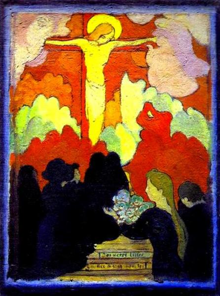 Maurice Denis: The Offertory at Calvary (c.1890) Post-Impressionist – Hand-Painted Oil Reproduction by Dafen Village Studio