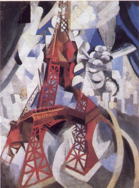 Robert Delaunay – The Red Tower (1911) Orphism Masterpiece – Hand-Painted Oil Reproduction by Dafen Village Studio