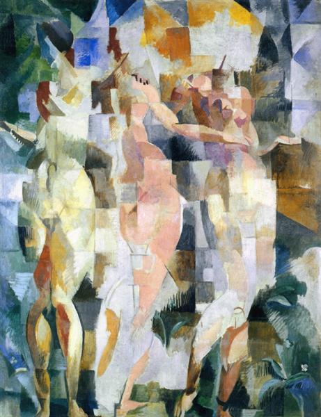 Robert Delaunay – The Three Graces (1912) Orphism Masterpiece – Hand-Painted Oil Reproduction by Dafen Village Studio