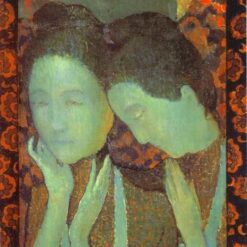 Hand-painted oil painting reproduction of Maurice Denis The Two Sisters 1891 Post-Impressionist portrait by Dafen Village Studio.