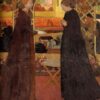 Maurice Denis: The Visitation (1894) Post-Impressionist Sacred Art – Hand-Painted Oil Reproduction by Dafen Village Studio 1 Hand-painted oil painting reproduction of Maurice Denis The Visitation 1894 Post-Impressionist religious painting by Dafen Village Studio.