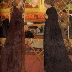 Hand-painted oil painting reproduction of Maurice Denis The Visitation 1894 Post-Impressionist religious painting by Dafen Village Studio.