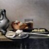 Pieter Claesz - Tobacco Pipes and a Brazier (1636) Baroque – Hand-Painted Oil Reproduction by Dafen Village Studio 2 Hand-painted oil reproduction of Pieter Claesz Tobacco Pipes and a Brazier 1636 Dutch Golden Age by Dafen Village Studio