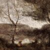 Hand-Painted Oil Painting Reproduction: Ville d'Avray by Camille Corot 1 Hand-painted oil painting reproduction of Ville d'Avray 1870 by Camille Corot