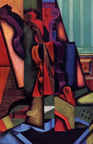 Juan Gris – Violin and Guitar (1913) Synthetic Cubism – Hand-Painted Oil Reproduction by Dafen Village Studio