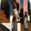 Juan Gris - Violin and Ink Bottle on a Table (1913) Synthetic Cubism – Hand-Painted Oil Reproduction by Dafen Village Studio 2 Hand-painted oil reproduction of Violin and Ink Bottle on a Table by Juan Gris 1913 Synthetic Cubism still life