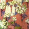 Hand-painted oil painting reproduction of Maurice Denis Virginal Spring Flowering Apple Trees 1894 Symbolist painting by Dafen Village Studio.