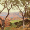 Edgar Payne - Vista Through the Sycamores, Ojai Valley Impressionist Oil Painting Reproduction by Dafen Village Studio 1 Hand-painted oil painting reproduction of Edgar Payne's Vista Through the Sycamores, Ojai Valley by Dafen Village Studio
