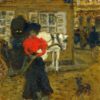 Woman on the Street by Pierre Bonnard - Hand-Painted Oil Painting Reproduction 2 Hand-painted oil painting reproduction of Woman on the Street by Pierre Bonnard, Post-Impressionist street scene canvas art.