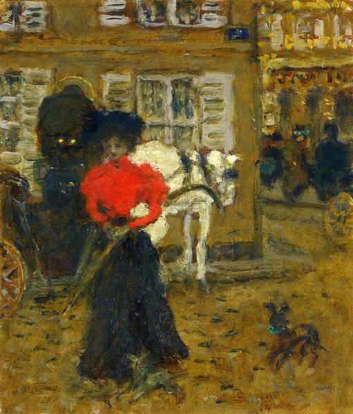 Woman on the Street by Pierre Bonnard – Hand-Painted Oil Painting Reproduction