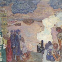 Hand-painted oil painting reproduction of Workers by Pierre Bonnard, Post-Impressionist canvas artwork.