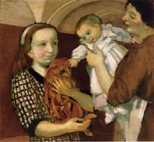 Maurice Denis: Yellow Cat (1895) Post-Impressionist Symbolist Art – Hand-Painted Oil Reproduction by Dafen Village Studio