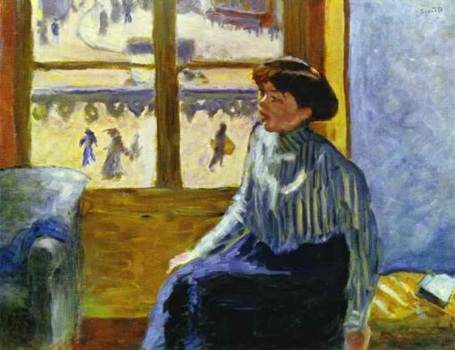 Young Woman Before the Window by Pierre Bonnard – Hand-Painted Oil Painting Reproduction